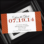 Bold With Red Save The Date